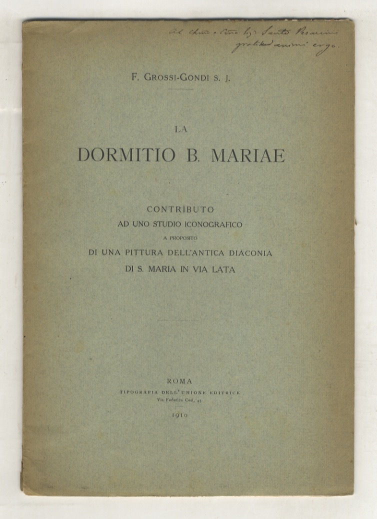 La Dormitio B. Mariae. Contributo ad uno studio iconografico a …