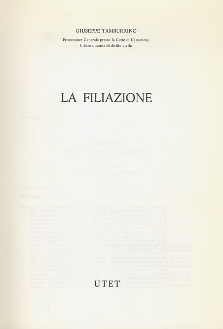 La filiazione.