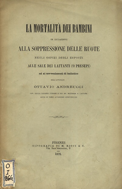 La mortalità dei bambini in relazione alla soppressione delle ruote …