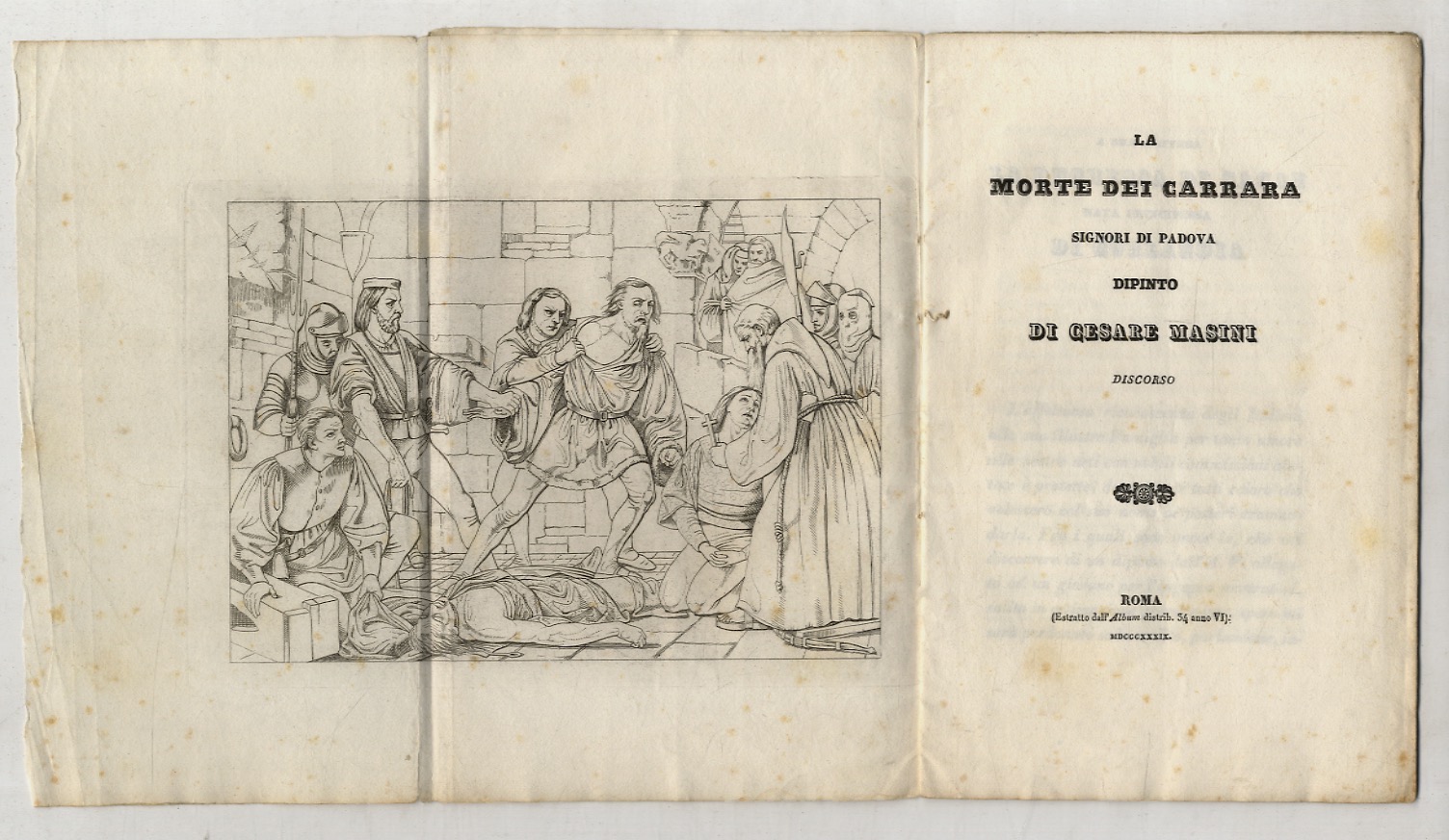 La morte dei Carrara signori di Padova dipinto di Cesare …