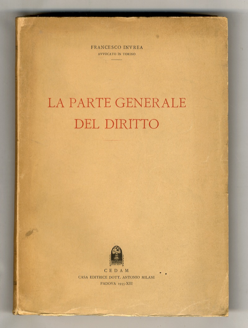 La parte generale del diritto.