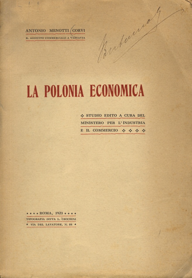 La Polonia economica. Studio edito a cura del Ministero per …