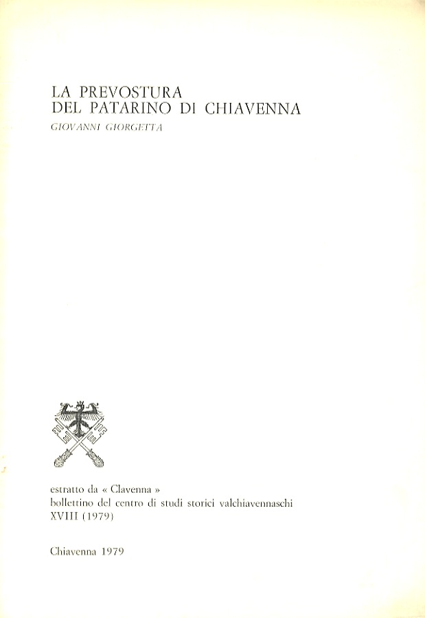 La prevostura del Patarino di Chiavenna.