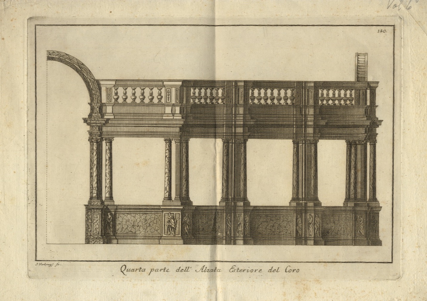 La prima delle cinque facce del Pulpito di S.ta Croce.