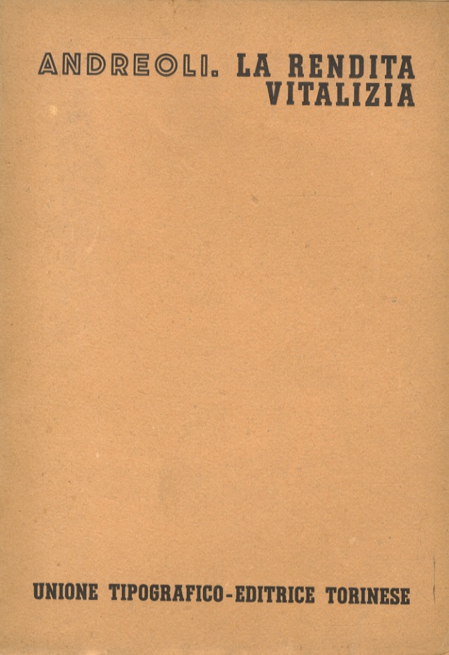 La rendita vitalizia.