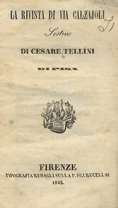 La rivista di via Calzajoli. Sestine di Pisa.