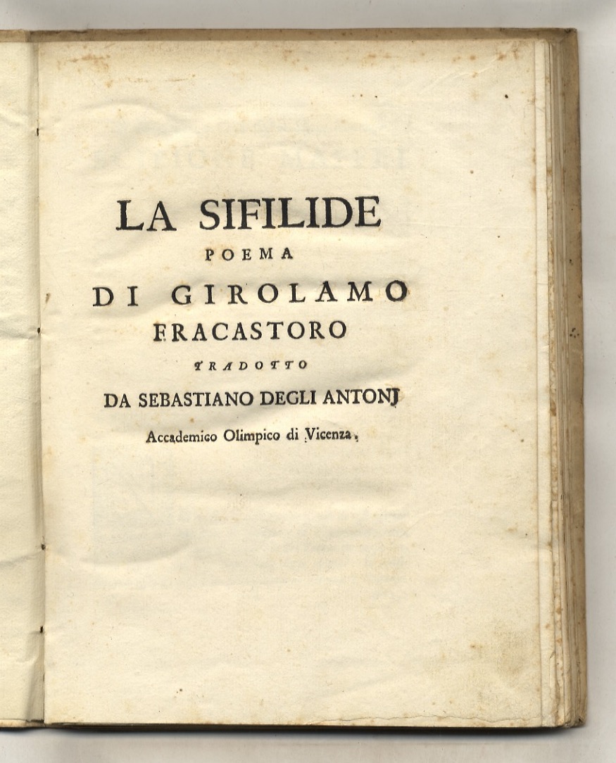 La sifilide poema di Girolamo Fracastoro tradotto da Sebastiano degli …