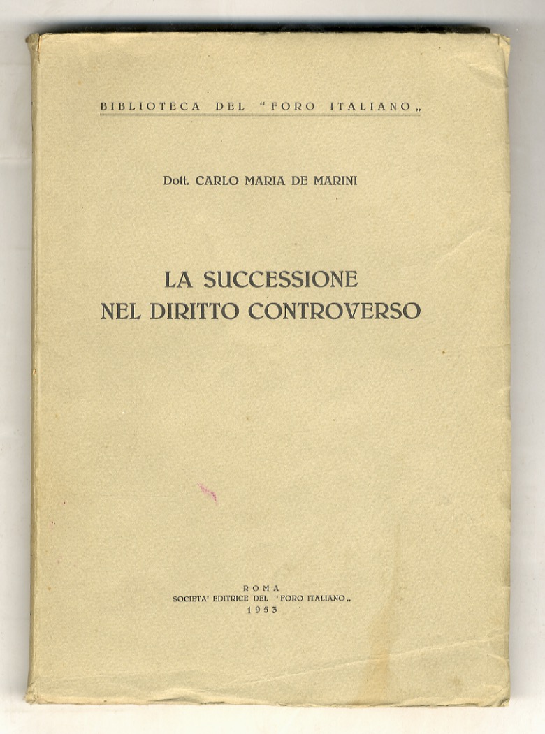 La successione nel diritto controverso.