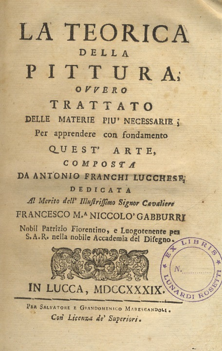 La teorica della pittura, ovvero Trattato delle materie piu necessarie, …