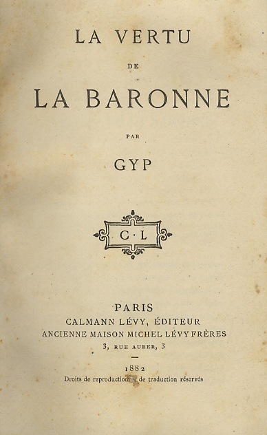 La vertu de la baronne.