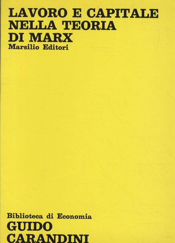 Lavoro e capitale nella teoria di Marx.