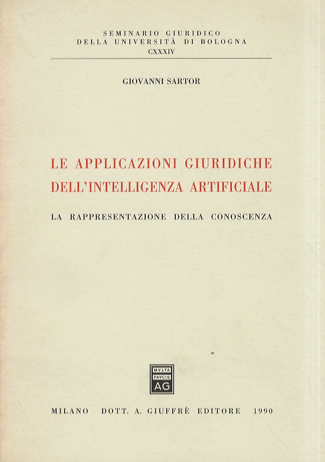 Le applicazioni giuridiche dell'intelligenza artificiale. La rappresentanza della conoscenza.