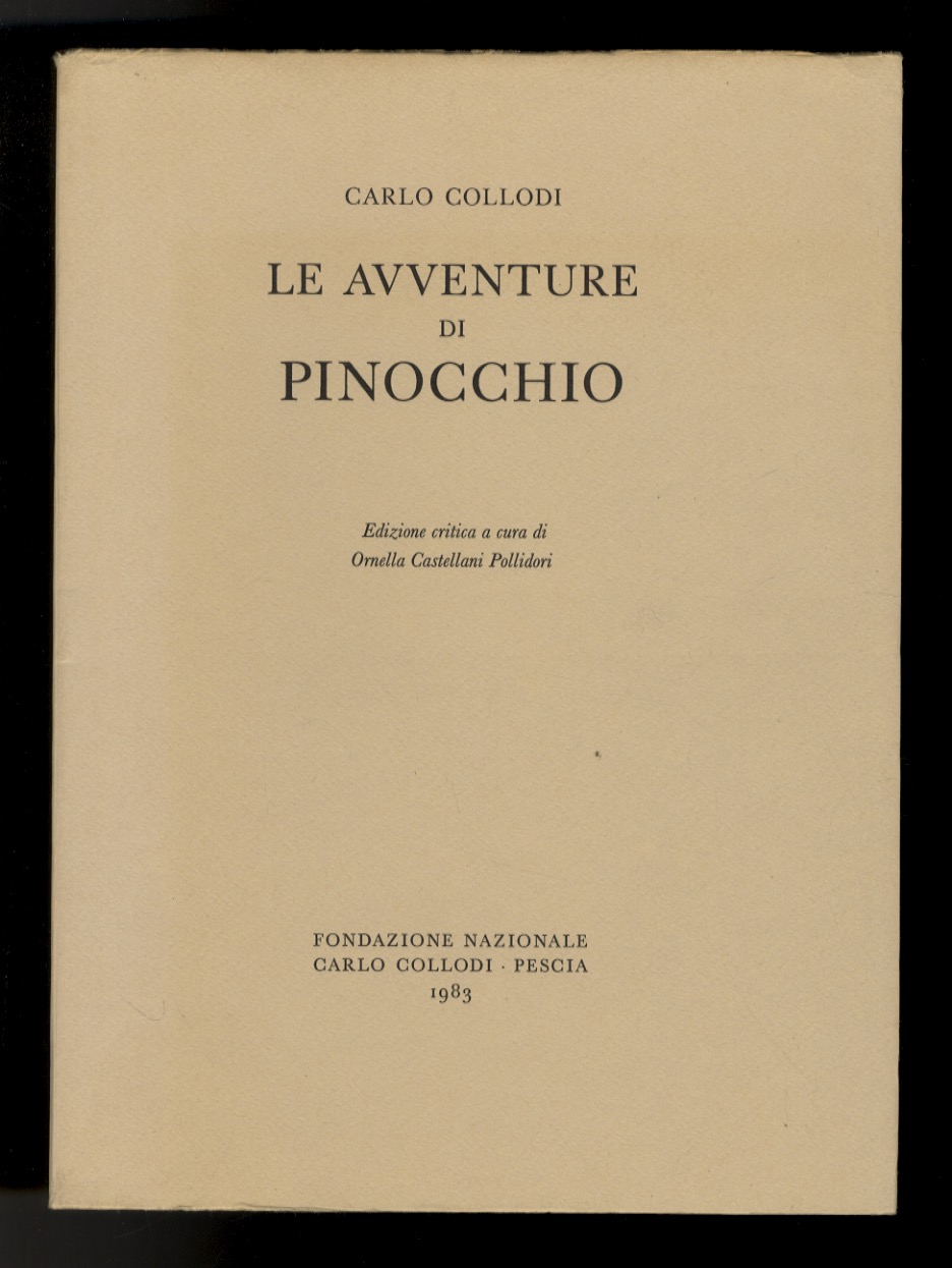 Le Avventure di Pinocchio. Edizione critica a cura di Ornella …