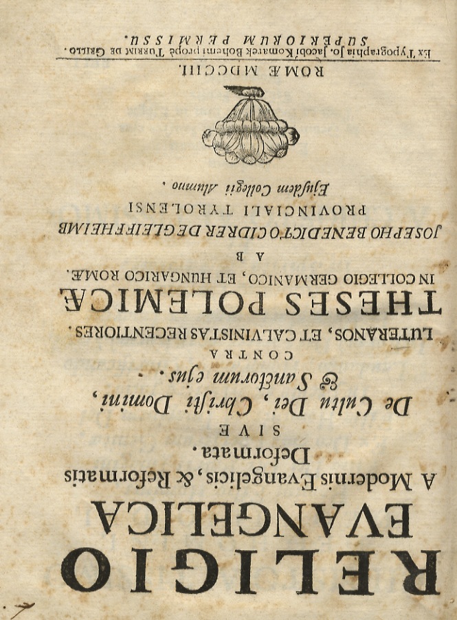 Le basi delle Fede. Traduzione di G. Chimenti.