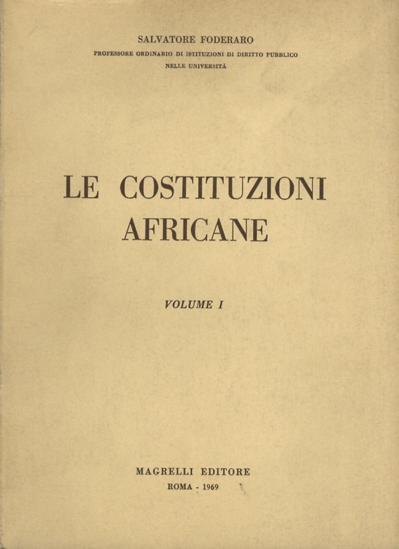 Le costituzioni africane.
