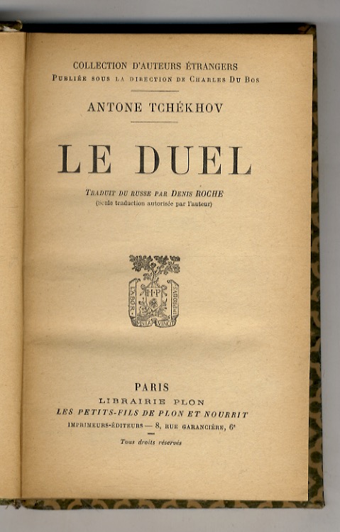 Le Duel. (Le duel - La semaine sainte - L'étudiant …