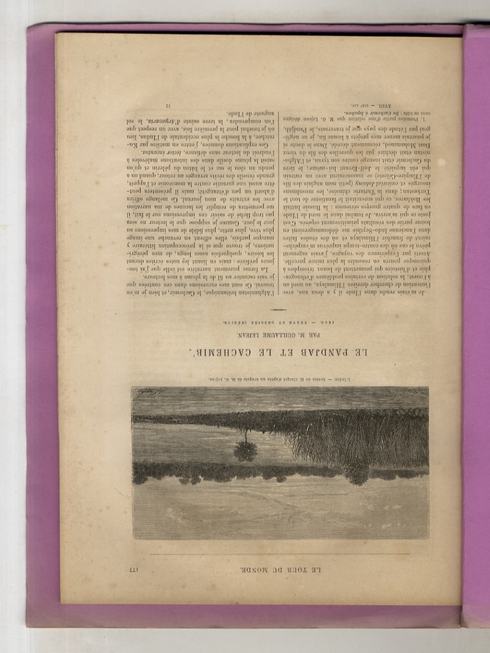 Le Pandjab et le Cachemir. Textes et dessins inédits.