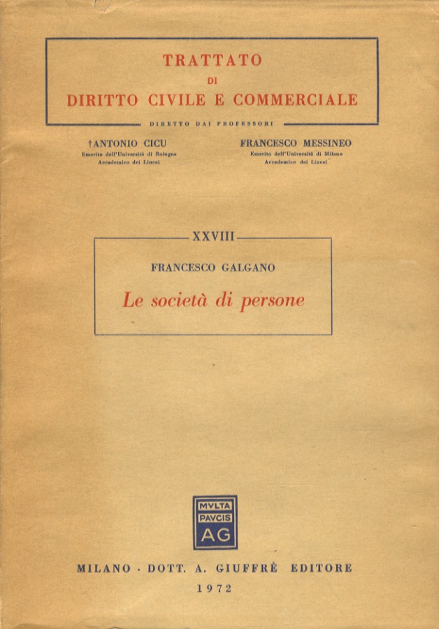 Le società di persone. Società in genere. Società semplice. Società …