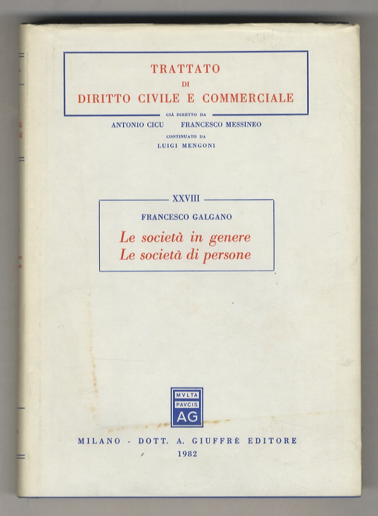 Le società in genere. Le società di persone. Seconda edizione.
