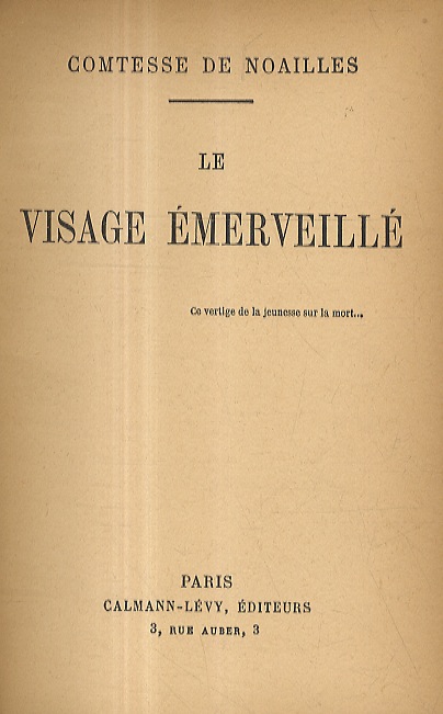 Le visage émerveillé.