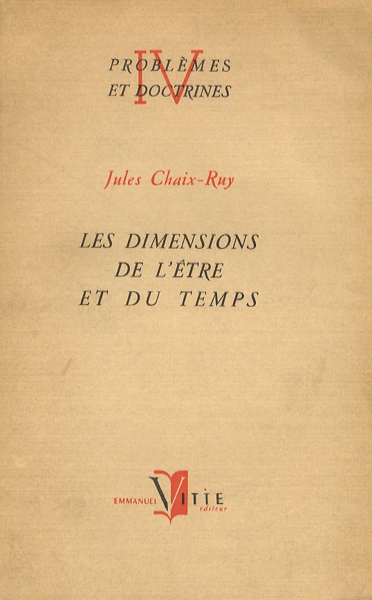 Les dimensions de l'être et du temps.