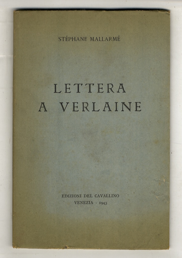 Lettera a Verlaine.