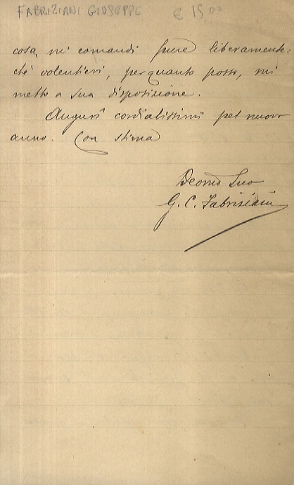 Lettera manoscritta autografa, firmata, stesa su 4 facciate, indirizzata, data …