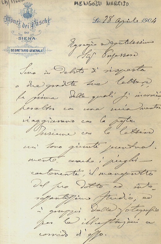 Lettera manoscritta autografa, firmata, stesa su quattro facciate, su carta …