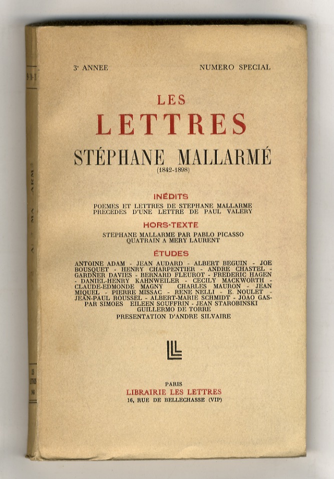 Lettres (Les). 3e Année. Numero special. Stéphane Mallarmé.