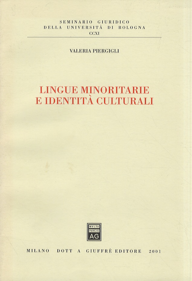 Lingue minoritarie e identità culturali.