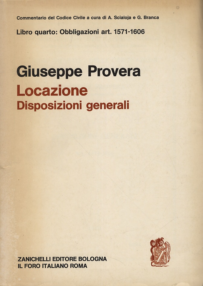 Locazione. Disposizioni generali.