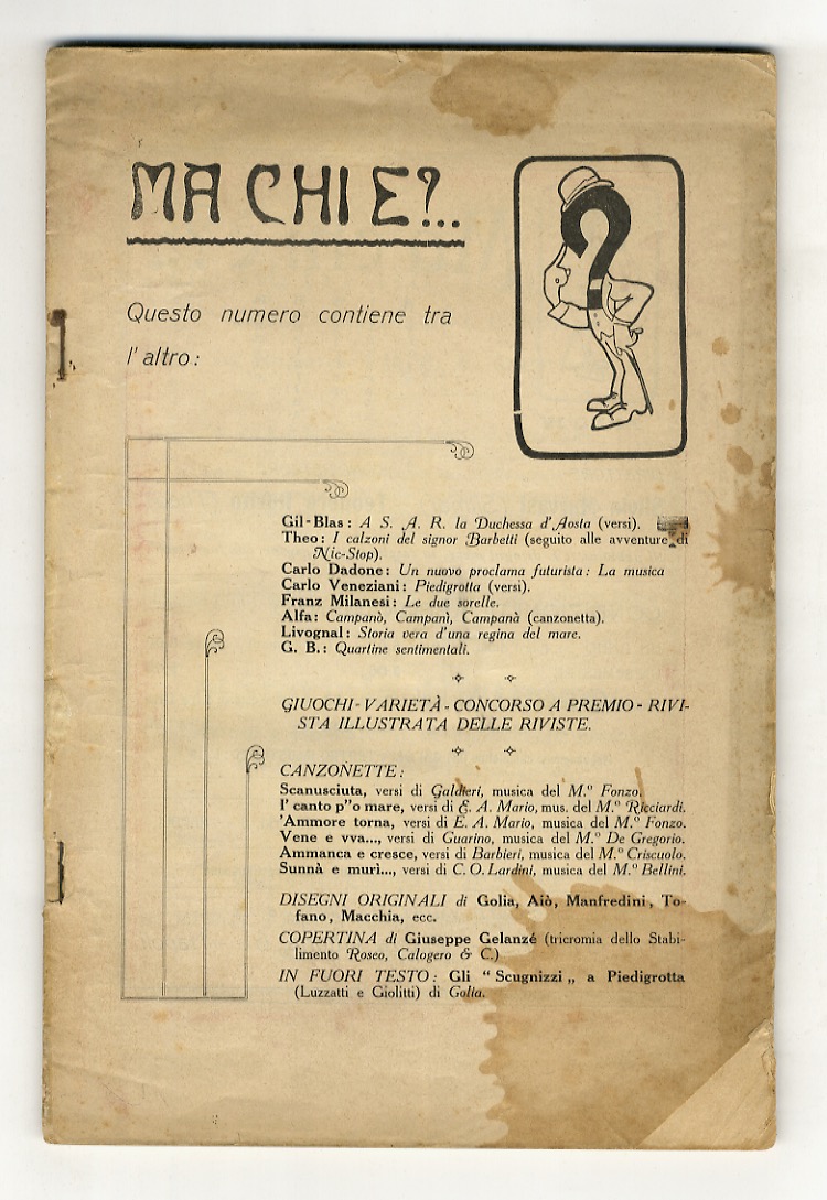 Ma chi è?. Anno IV. Num 9. Settembre 1910.