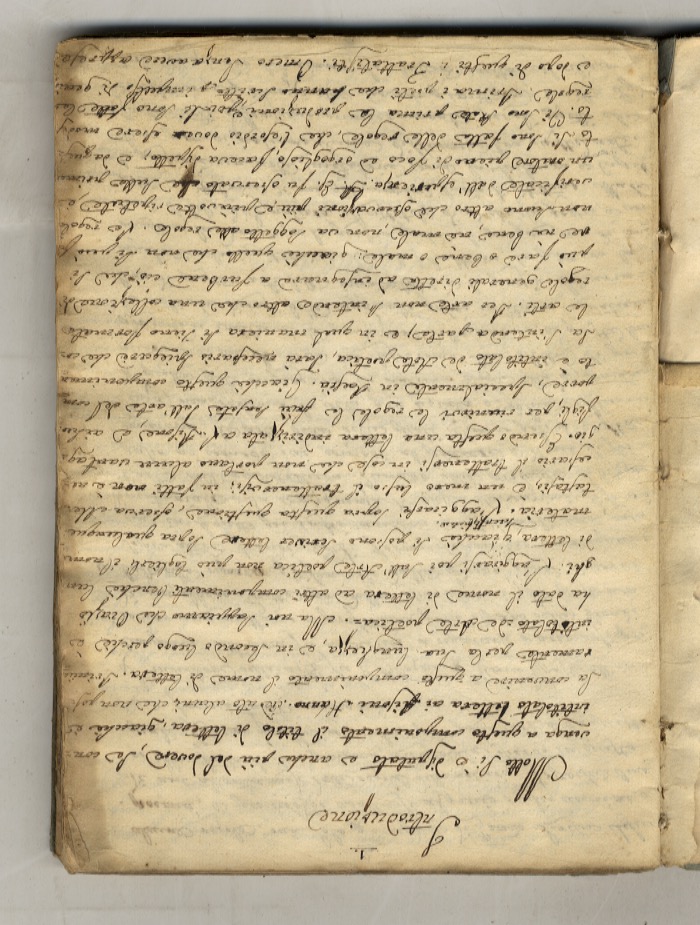 MANOSCRITTO ottocentesco, su carta, non firmato, recante una lunga analisi …