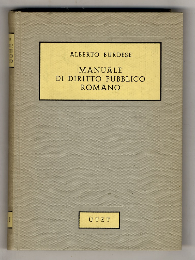 Manuale di diritto pubblico romano.