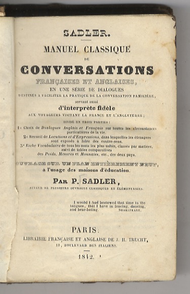 Manuel classique de conversations françaises et anglaises, en une série …