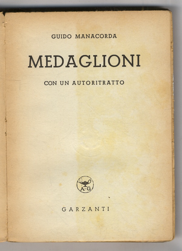 Medaglioni. Con un autoritratto.