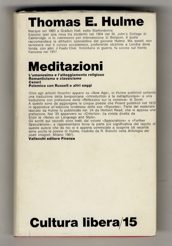 Meditazioni. (L'umanesimo e l'atteggiamento religioso - L'arte moderna e la …