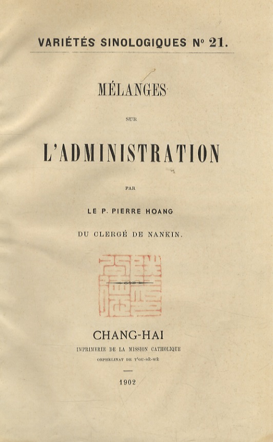 Mélanges sur l'Administration.