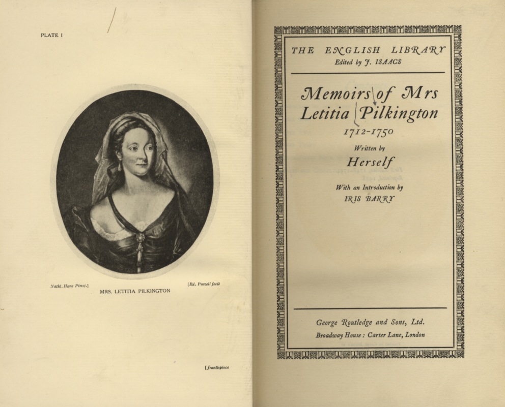 Memoirs (.) 1712-1750. Written by Herself. With an introduction by …