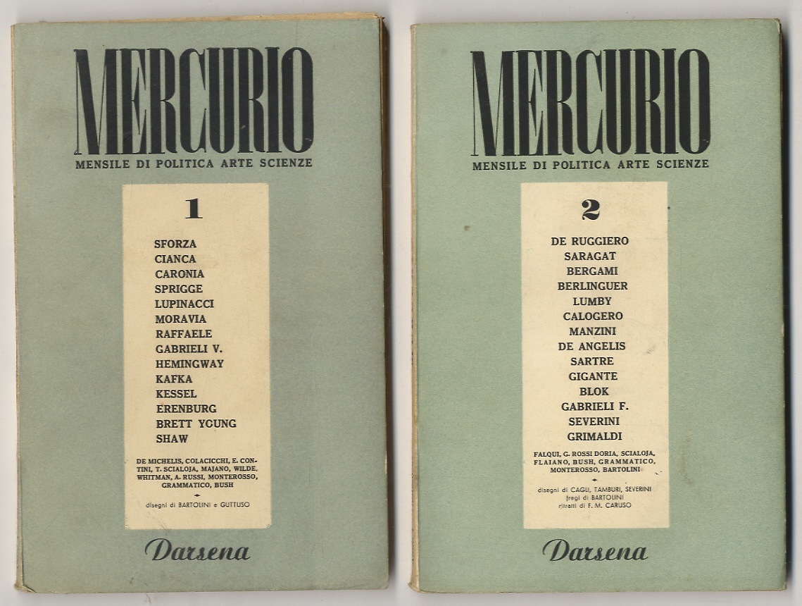 Mercurio. Mensile di politica, arte scienze. Anni I-IV: Fascicoli 1-30.
