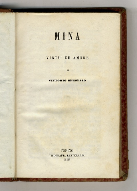 Mina, o virtù ed amore.