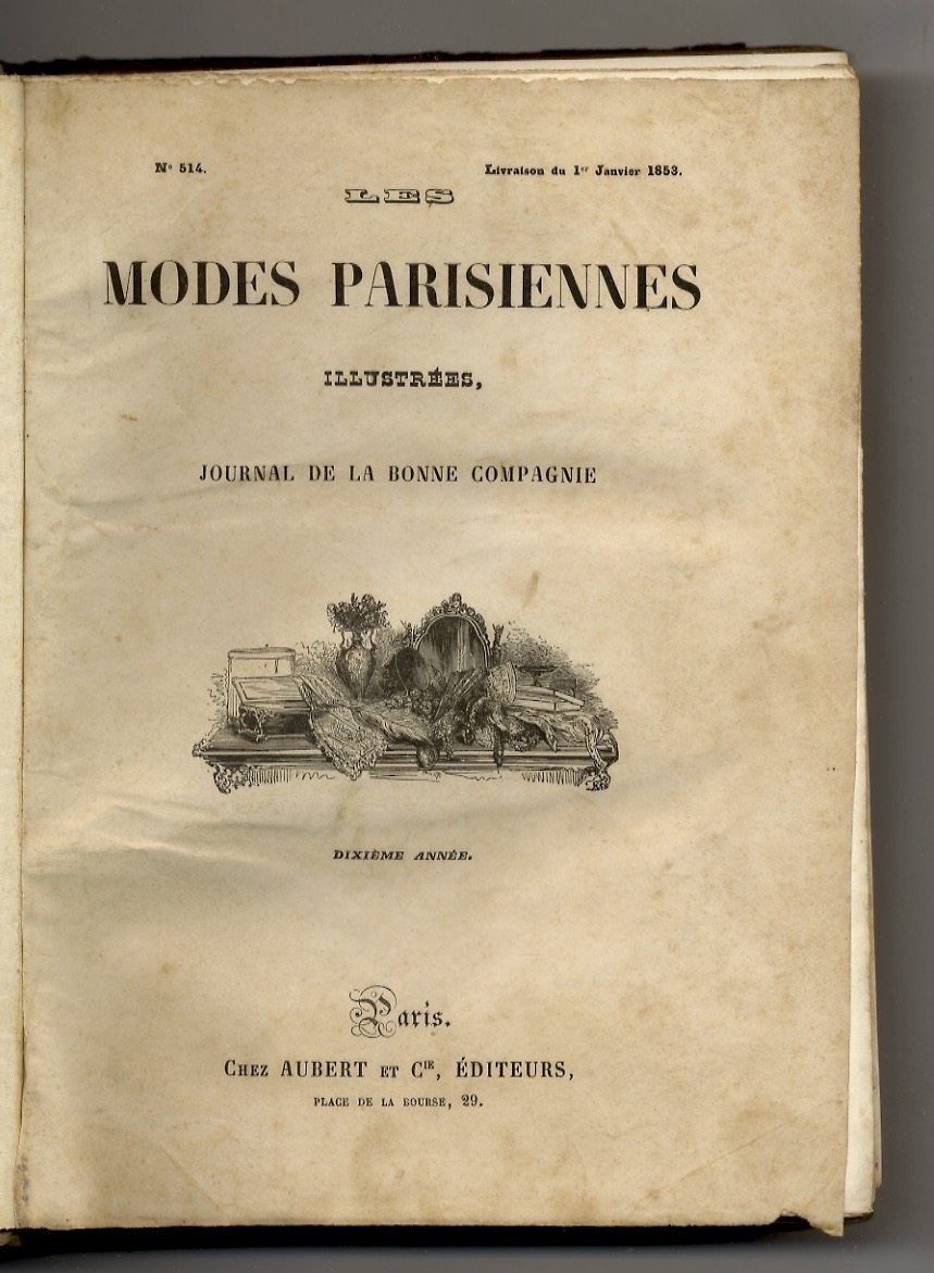 Modes (Les) parisiennes illustrées. Journal de la bonne compagnie. (Modes …