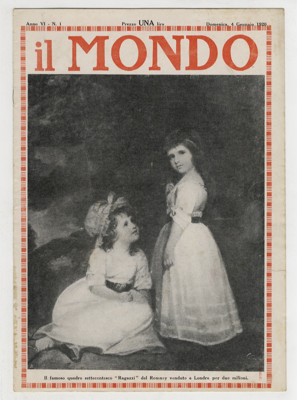 MONDO (IL). Rivista settimanale illustrata per tutti. Anno VI: 1920. …