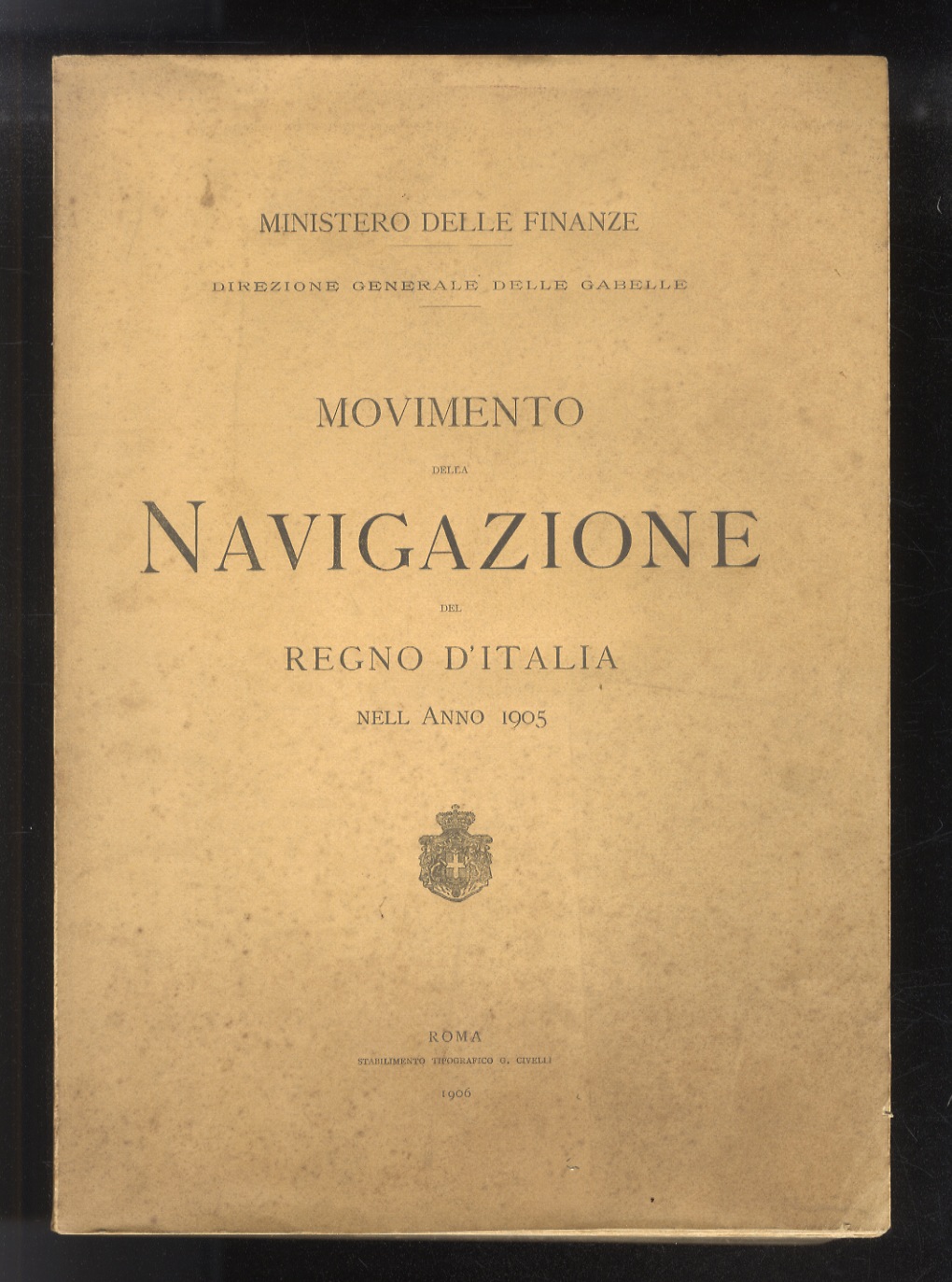 Movimento della navigazione del Regno d'Italia nell'anno 1905.
