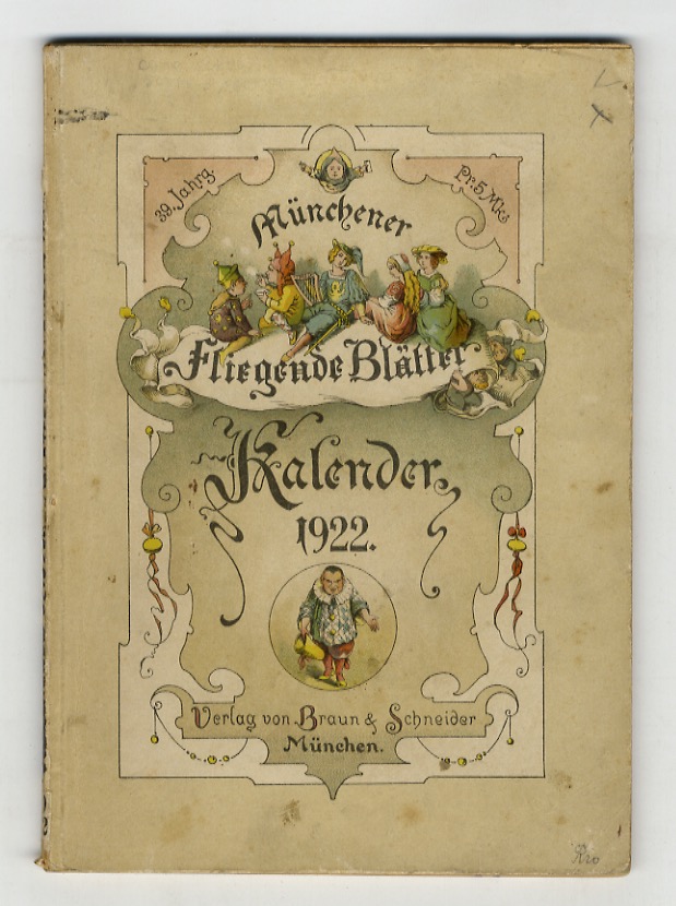 Münchener Fliegende Blätter. Kalender für 1922. 39 Jahrgang.