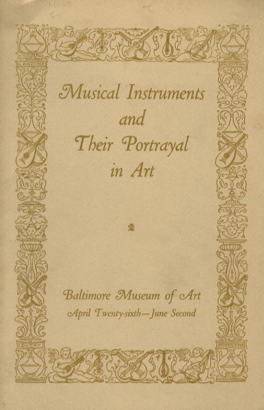 Musical Instruments and Their Portrayal in Art. (Catalogue).