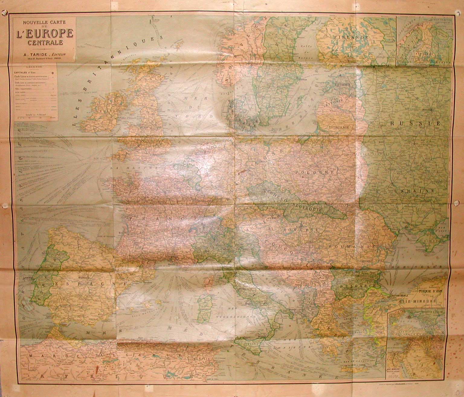 Nouvelle Carte de l'Europe centrale. Echelle du: 4.200.000. (In riquadro …