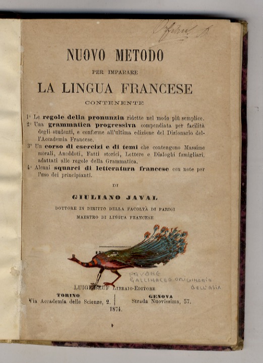 Nuovo metodo per imparare la lingua francese, contenente: 1° le …