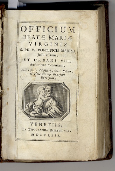 Officium Beatae Mariae Virginis S. Pii V. Pontificis maximi jussu …