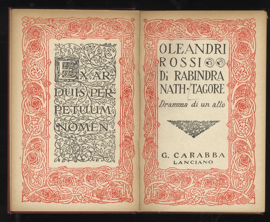 Oleandri rossi. Dramma in un atto.
